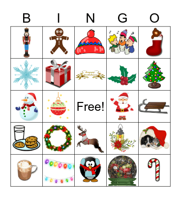 Holiday Bingo Card