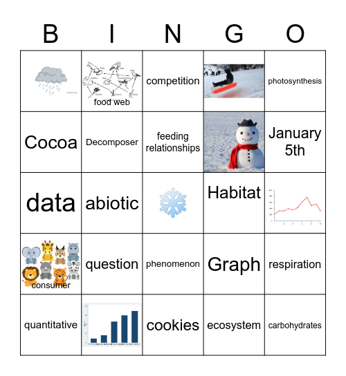 Science BING Bingo Card