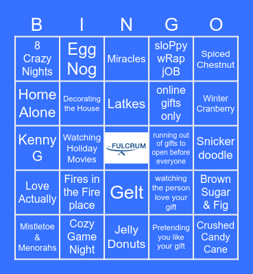 Happy Holidays Brawerman Bingo Card