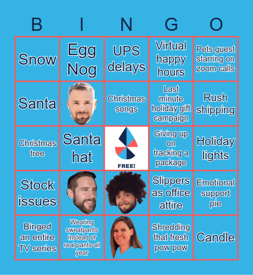 Printfection Holiday Bingo! Bingo Card