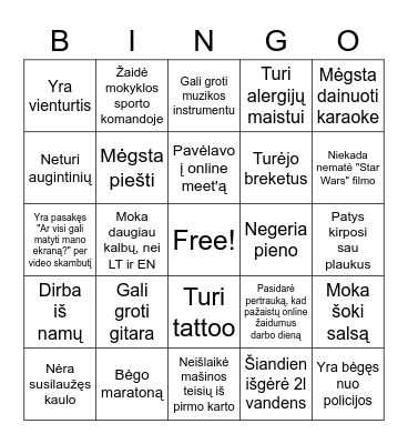 netzet Christmas Bingo Card