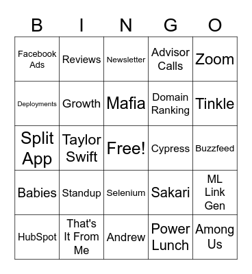 PolicyMe Bingo Card Bingo Card