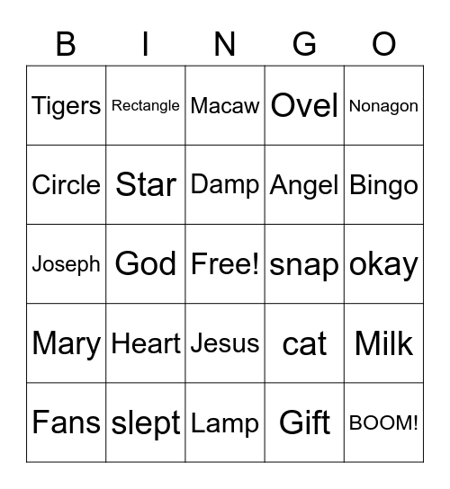 Random BINGO Card
