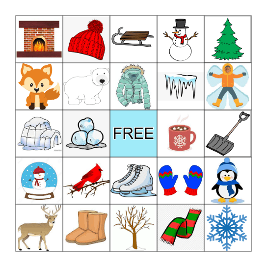 Winter BINGO Card