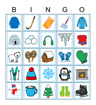 Winter Bingo Card