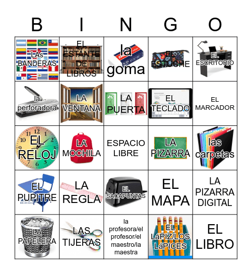 OBJETOS DE LA CLASE Bingo Card