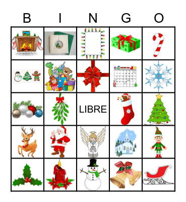 Noel Bingo Card