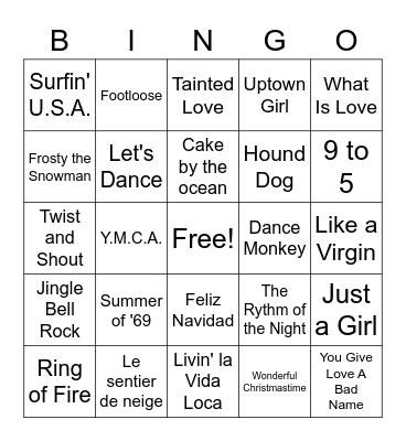 Bingo de Noël Bingo Card