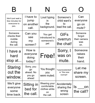 Teams  Bingo Card