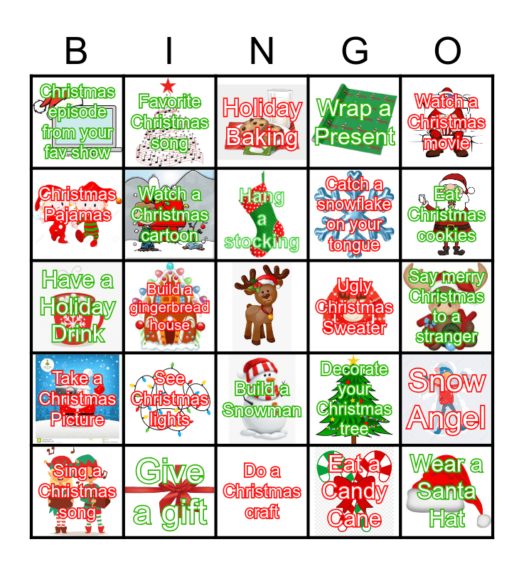 Christmas 2020 Bing-ho-ho Bingo Card