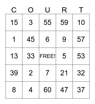 Courtlyn's Birthday Bingo! Bingo Card