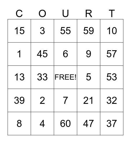 Courtlyn's Birthday Bingo! Bingo Card