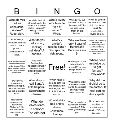 HOLIDAY BINGO Card