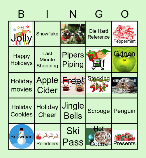 12th Day of Cheer Bingo Card