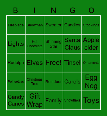 2200 Penn Ave Christmas BINGO Card