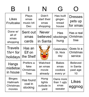 Regulatory Ops Xmas Bingo Card