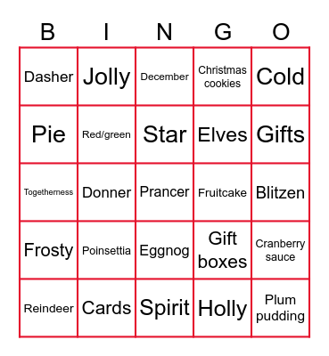 Oh What Fun! VGMI Holiday Bingo 2020 Bingo Card