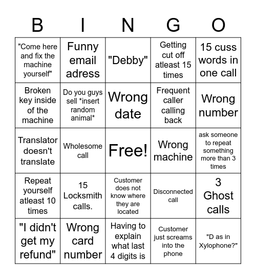 FRIDAY EXTRAVAGANZA BINGO WOOOH Bingo Card