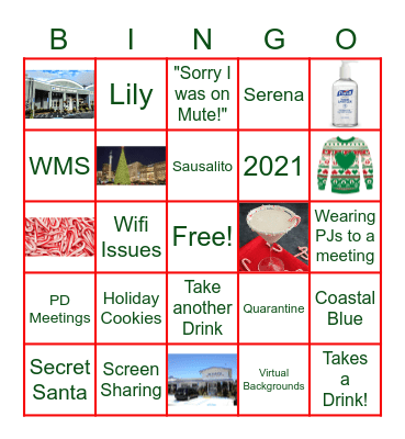 S&L Sourcing Team Holiday Bingo Card