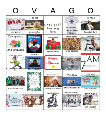 OVA Holiday Bingo! Bingo Card