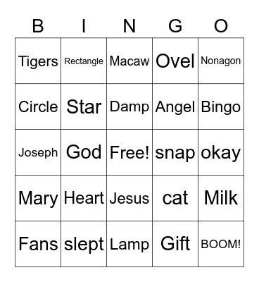 Random BINGO Card