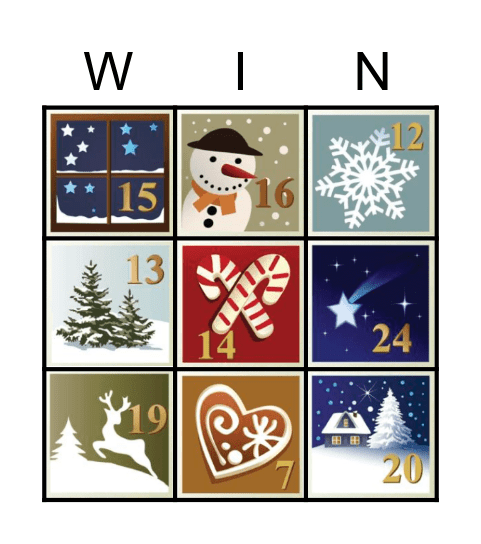 Happy Holidays! Bingo Card