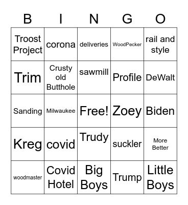 Heartland MIllworks 2020 Bingo Card