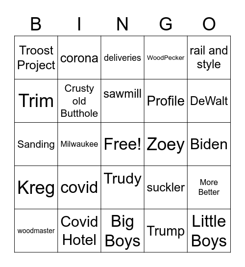 Heartland MIllworks 2020 Bingo Card