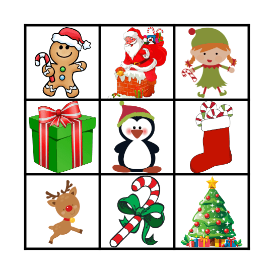 Merry Christmas Bingo~ Bingo Card