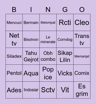 Luka-chan. Bingo Card