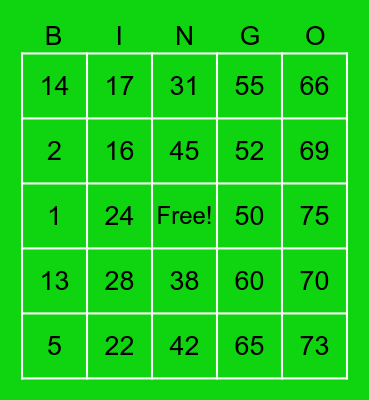 ERWIN RIVERO Bingo Card