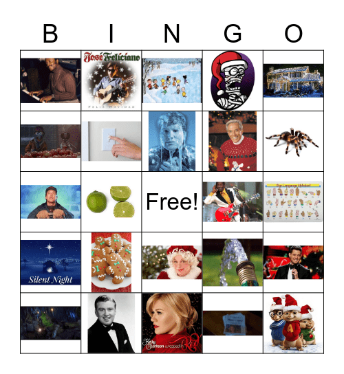 Holiday Bingo Card