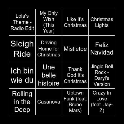 ELEVATE CHRISTMAS BINGO Card