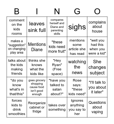 Helliday Bingo 2 Bingo Card