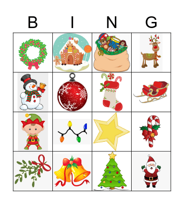 Holiday Bingo Card