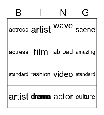 B1L5 Bingo Card