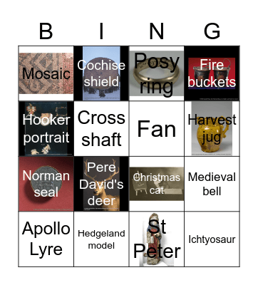 RAMM Christmas Bingo Card