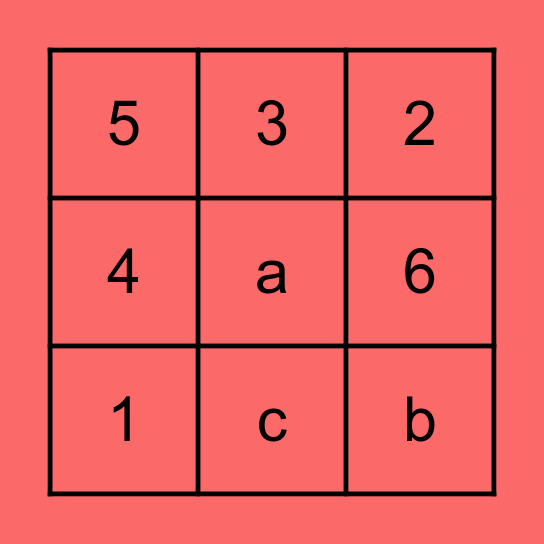 The Orininals Bingo Card