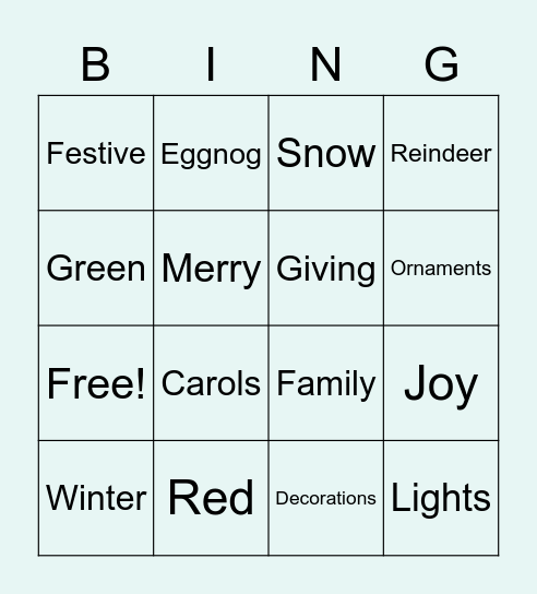 Berishaj Blast Bingo Card