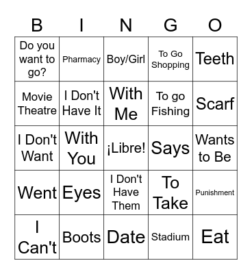 Sr. Wooly: No Lo Tengo, Billy & La Invitación Bingo Card