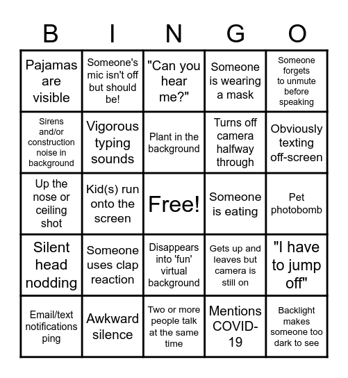 CWHRI Holiday Party Bingo Card