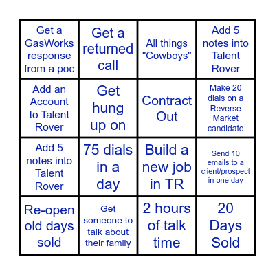 Client Sales Blackout Bingo Card