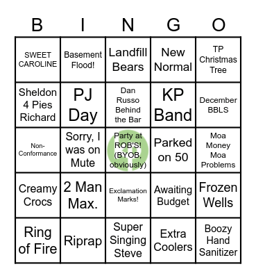 KP Bingo - December Edition Bingo Card