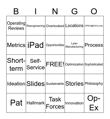 TEACH SUMMIT Bingo Card