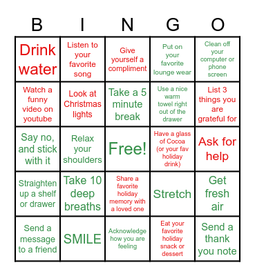 5 Minute & Under Blackout Bingo Card