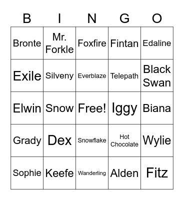 Keeper of the Lost Cities: Exile Bingo Card