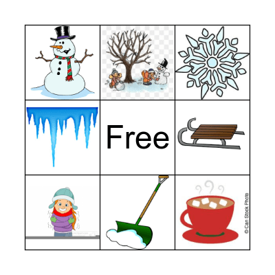 Winter Bingo Card