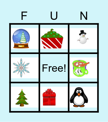 Winter Break Bingo Card