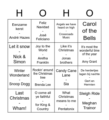 Jongeren BINGO Card