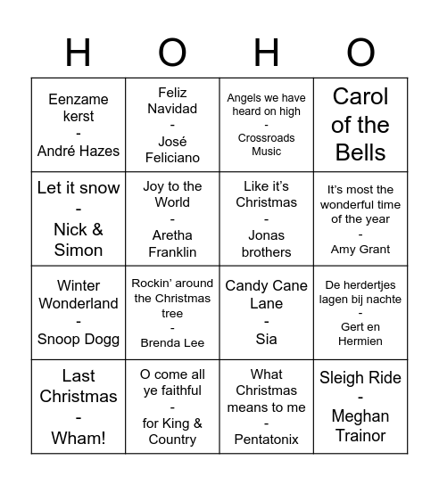 Jongeren BINGO Card